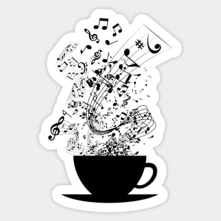 Cup of Music Sticker